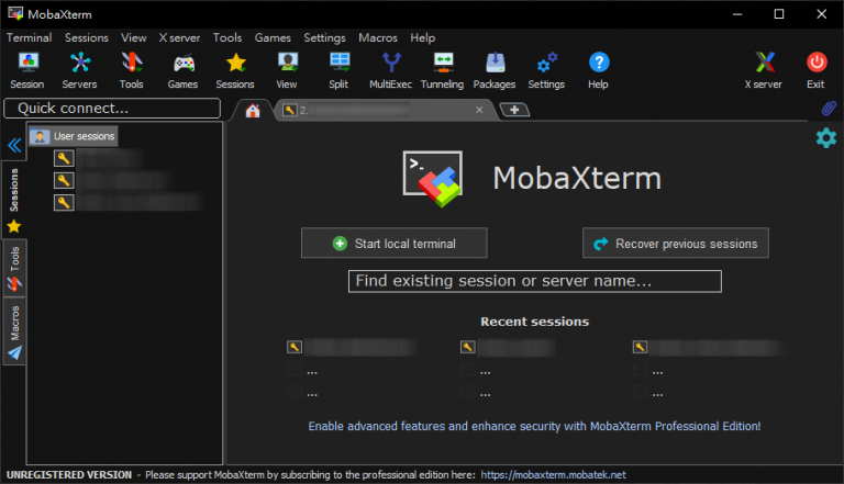 mobaxterm ssh shell show colors